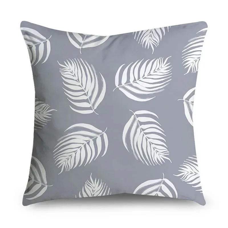 Simple Grey Pattern Decorative Pillowcase Bedding Home Decor Cushion Pillowcase 6