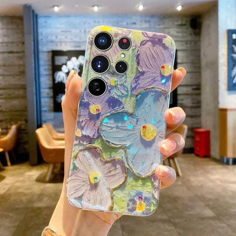 Custodia 3D Jelly Diamond Flower Per Samsung Galaxy S21 Plus S20 S23 Plus S22 Ultra A04 A14 A11 A21 5G A51 A71 Tpu Cover Per Telefono