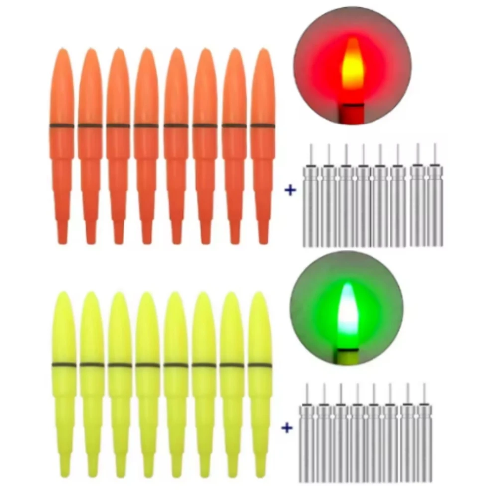 Flotteur lumineux électrique LED pour pêche nocturne - bâton lumineux électronique extérieur