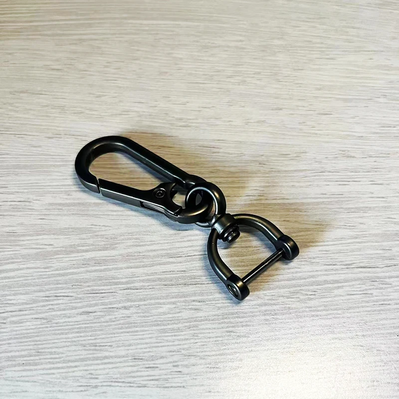 Car Keychain Simple Strong Carabiner Shape Keyring Climbing Hook Key Stainless Steel Man Unisex Gift Auto Interior 50 PCS/lot metal keychain,keychain climbing hook