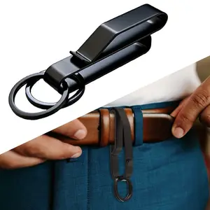 Webbing Buckles Stainless Steel Waist Hanging Car Key Buckle Key Clip Belt Buckle Outdoor Buckle Keychain Bag Strap Tool