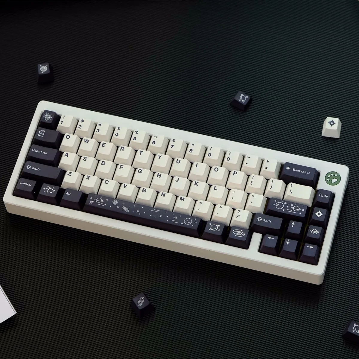 Gmk Galaxy Branco Keycaps Perfil Cereja Pbt Sublimação de Corante Keycap Interruptor mx 61 64 68 75 87 104 911 Chaves - Imagem 4