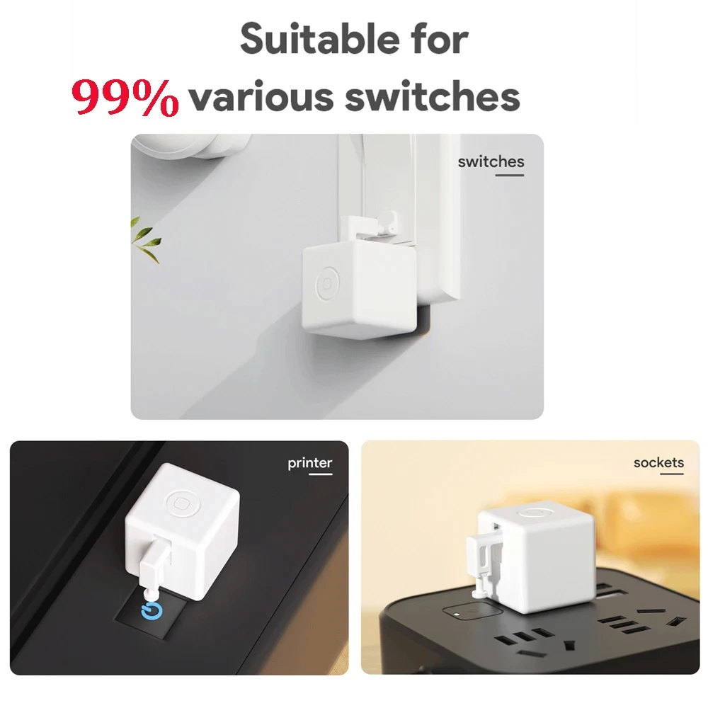 Smart Fingerbot Tuya Zigbee 3.0 Touch 5V Type-C Rechargeable Robot Button Pusher Arm Switch Support Alexa Google Home Alice