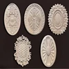 1PC Dongyang Wood Carving Oval Door Decal Decoration European Style Door Center Furniture Wardrobe Decal  Office Decoration 5