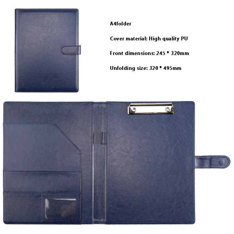 Multifunctional A4 Conference Folder Business Stationery Folder Leather Contract File Folders file folders