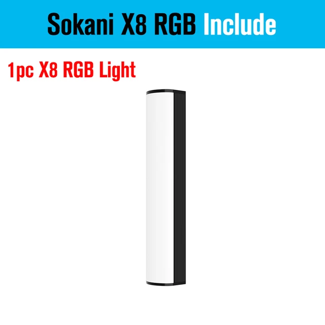 Sokani X8 X15 X25 RGB LED Video Light Handheld Light Tube Stick Soft Lighting APP Remote Control for TikTok YouTube Vlog Studio 10