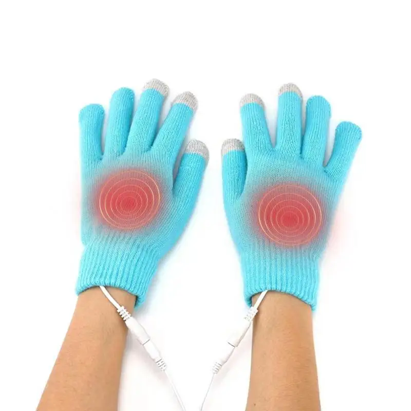 

Перчатки с подогревом USB, теплые перчатки для ноутбука, Зимние перчатки для мужчин и женщин, мужские 5 В, термоперчатки с подогревом и USB-зарядкой для сенсорного экрана