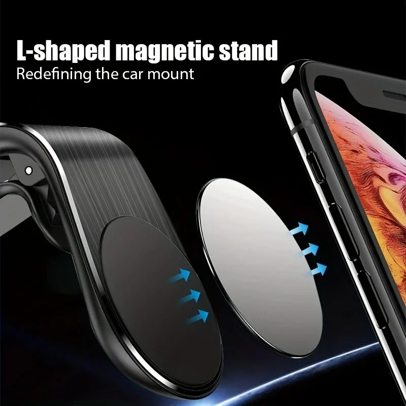 Magnetic Universal Car Phone Holder with 360 Rotating Mount Clip