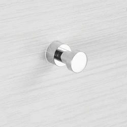 Elegant Brass Robe and Towel Hook - Versatile Decorative Hanger (Bright Chrome)
