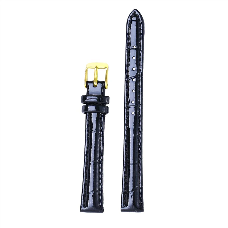 Elegant Genuine Leather Watch Strap - Women's Accessory in Vibrant Colors