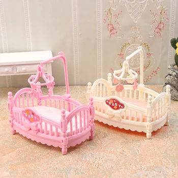 Mini Dollhouse Baby Crib 1