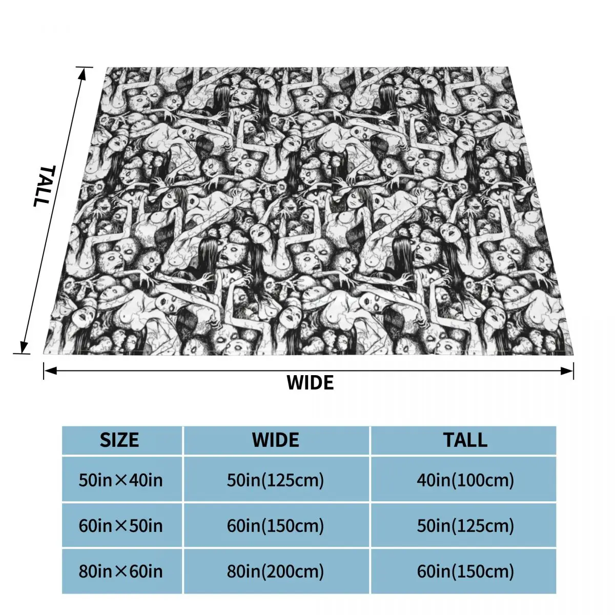 Kawakami Tomie �ö��� ��� ���� �ִϸ��̼� ������ ���� ħ�� ����� 150*125cm ħ�뺸 �� ���