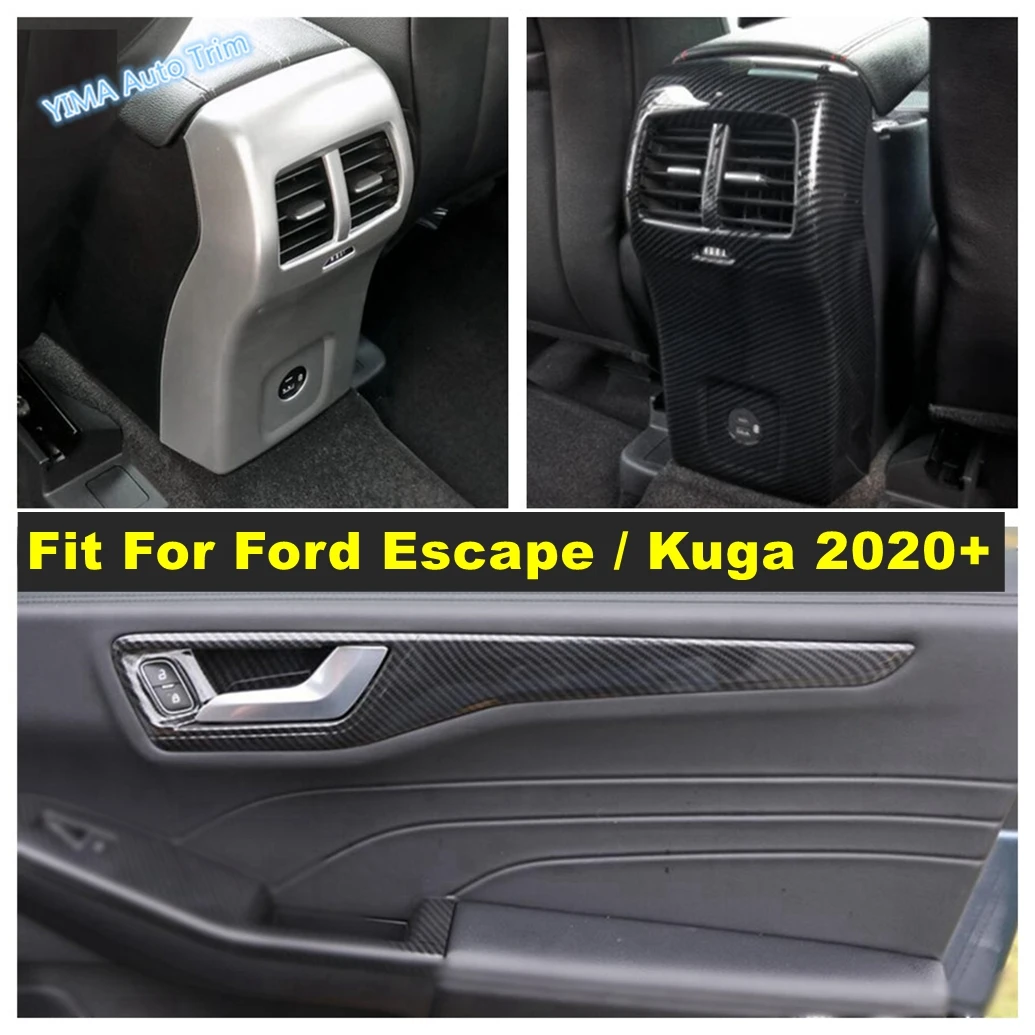 

Inner Door Handle Bowl Strip / Armrest Box Rear Air Conditioning AC Vent Outlet Cover Trim For Ford Escape / Kuga 2020 - 2023