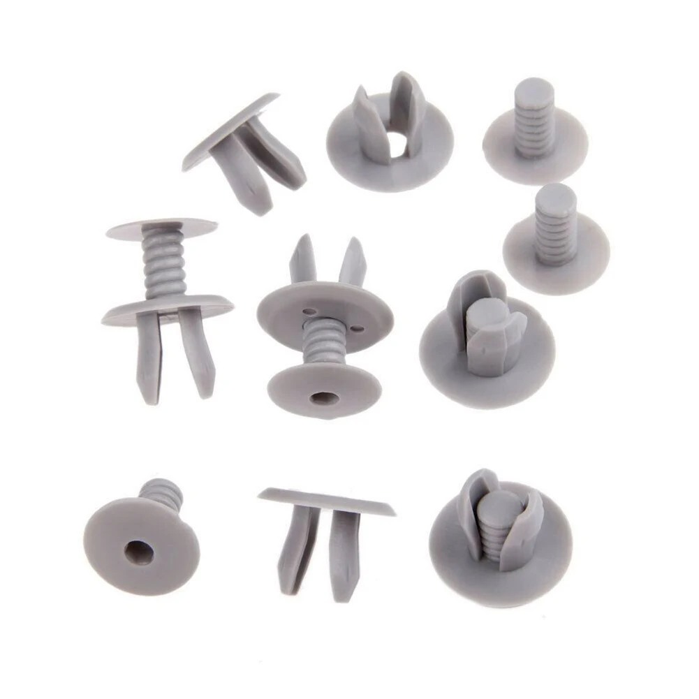 100 Clip Di Ricambio Per Pannelli Porta Auto | Compatibili Con VW T4 T5 | OE: 70186729901 | Fermagli In Plastica Per Fissaggio Pannelli