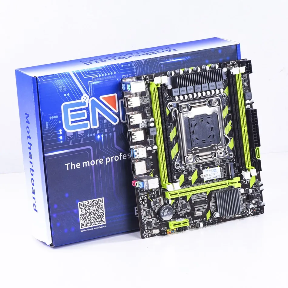 Envinda X79 Placa-mãe Lga 2011 Usb2.0 Sata3 Suporte Reg Memória Ecc e Processador Xeon e5 4ddr3 Pci-e Nvme M.2 - Imagem 2