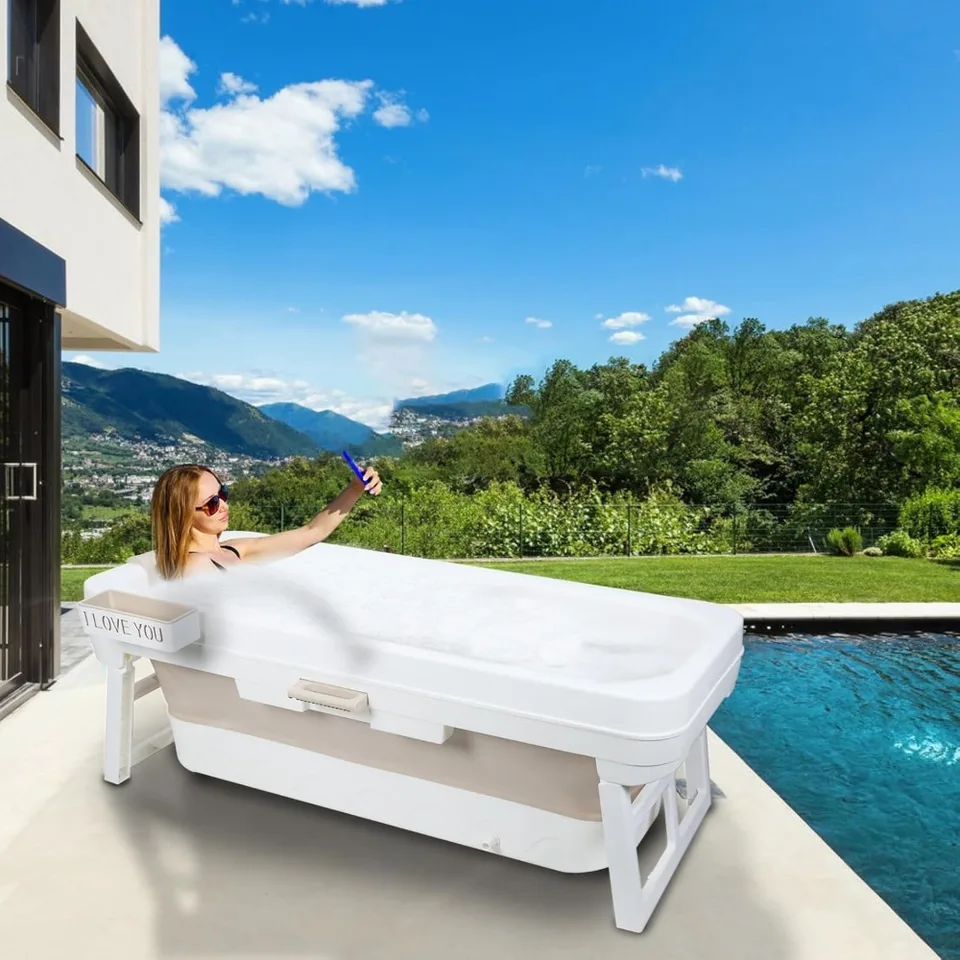 Portable Foldable Bathtub for Adults Relaxation