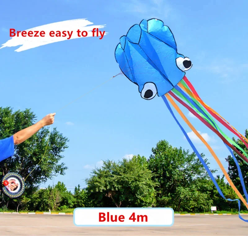 Octopus Kites Soft Kites Flying for Adults colorful rainbow kite eagle kite plastic kite butterfly kite beach delta kite delta kite beach kite stunt kite unicorn kite plane kite snake kite power parafoil kite chinese dragon kite foal kite parafoil kite