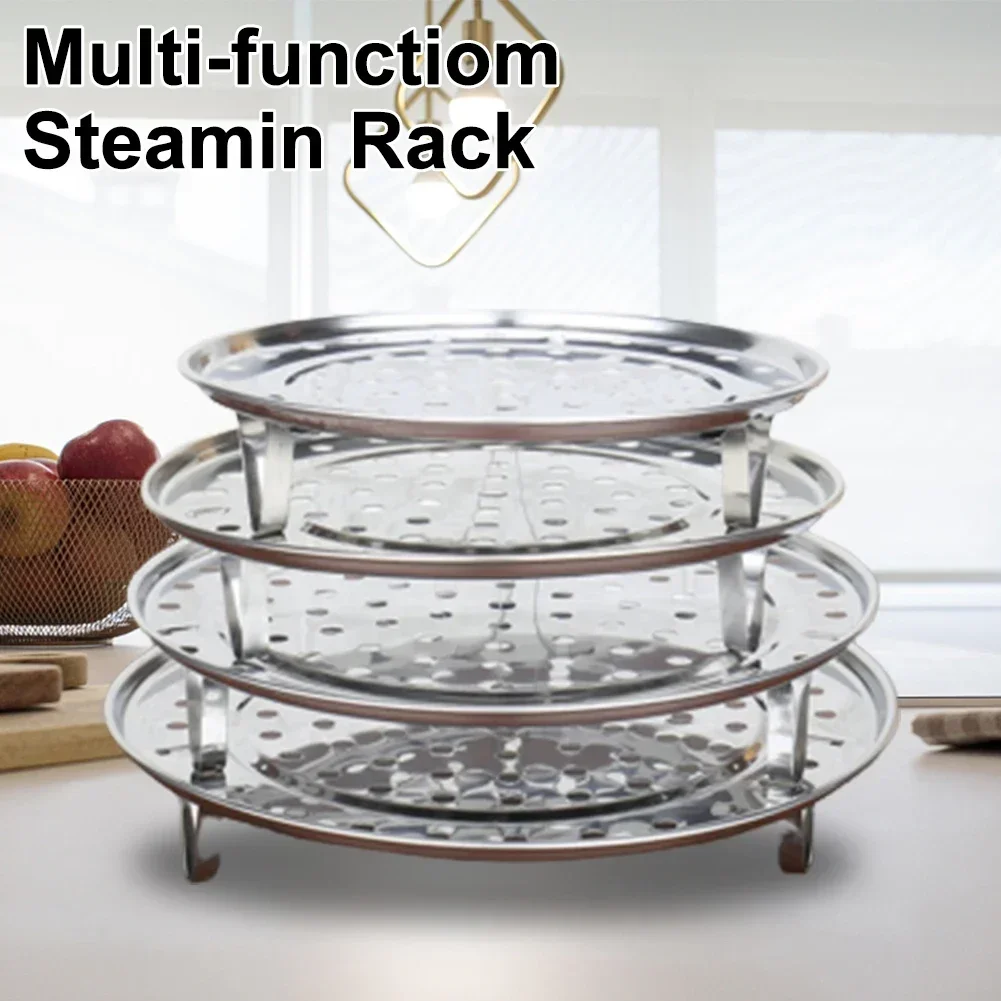 Steamer Rack steamer rack 18-30CM Stainless Steel For Stock Pots Steaming Tray Stand Cook Ware Tool Bread Tray Kitchenware Cooking Tools
