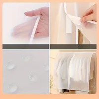 Housse anti-poussière pour vêtements, 4 pièces, translucide, pour robe, vêtement, organisateur suspendu, étanche, anti-poussière, rangement pour vêtements 4