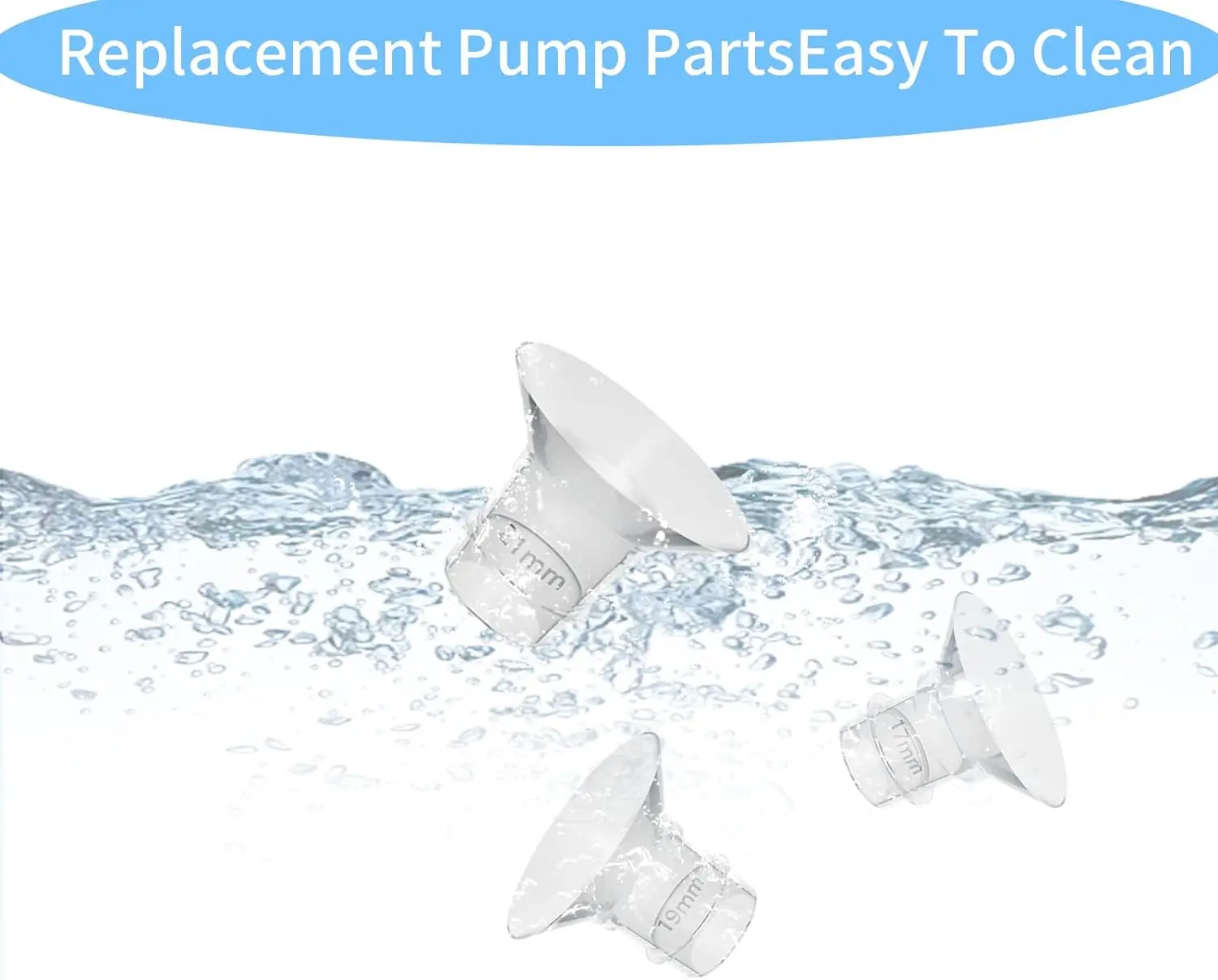 10pc Flange Inserts 13/15/17/19/21mm,Compatible with S9/S10/S12 etc 24mm Wearable Breast Pump,Breast Pump Flange Insert 4