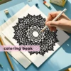 1 Books Mandalas Flower Coloring Book For Children Adult Relieve Stress Kill Time Graffiti Painting Drawing Art Book Stationerys 5