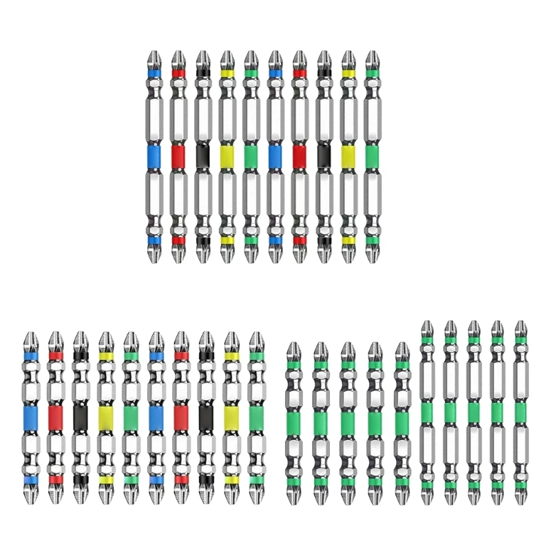 

Q1JB 10 шт. магнитный держатель бит 1/4 дюйма с шестигранной головкой и крестообразным винтом, держатель винтов, инструмент с