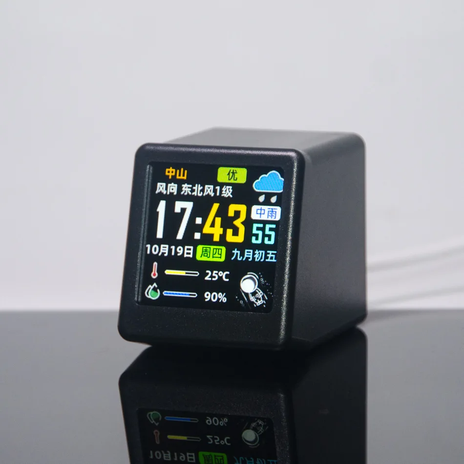 Smart Portable Alarm Clock with WiFi Weather Station and Display