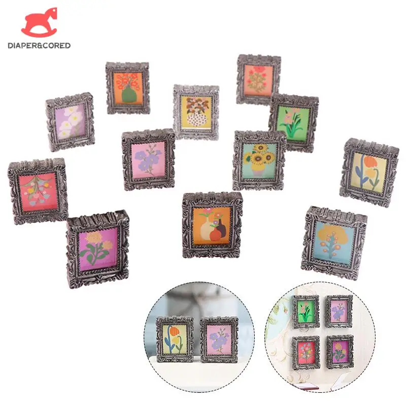 

2 шт./набор, миниатюрные рамки для кукольного домика