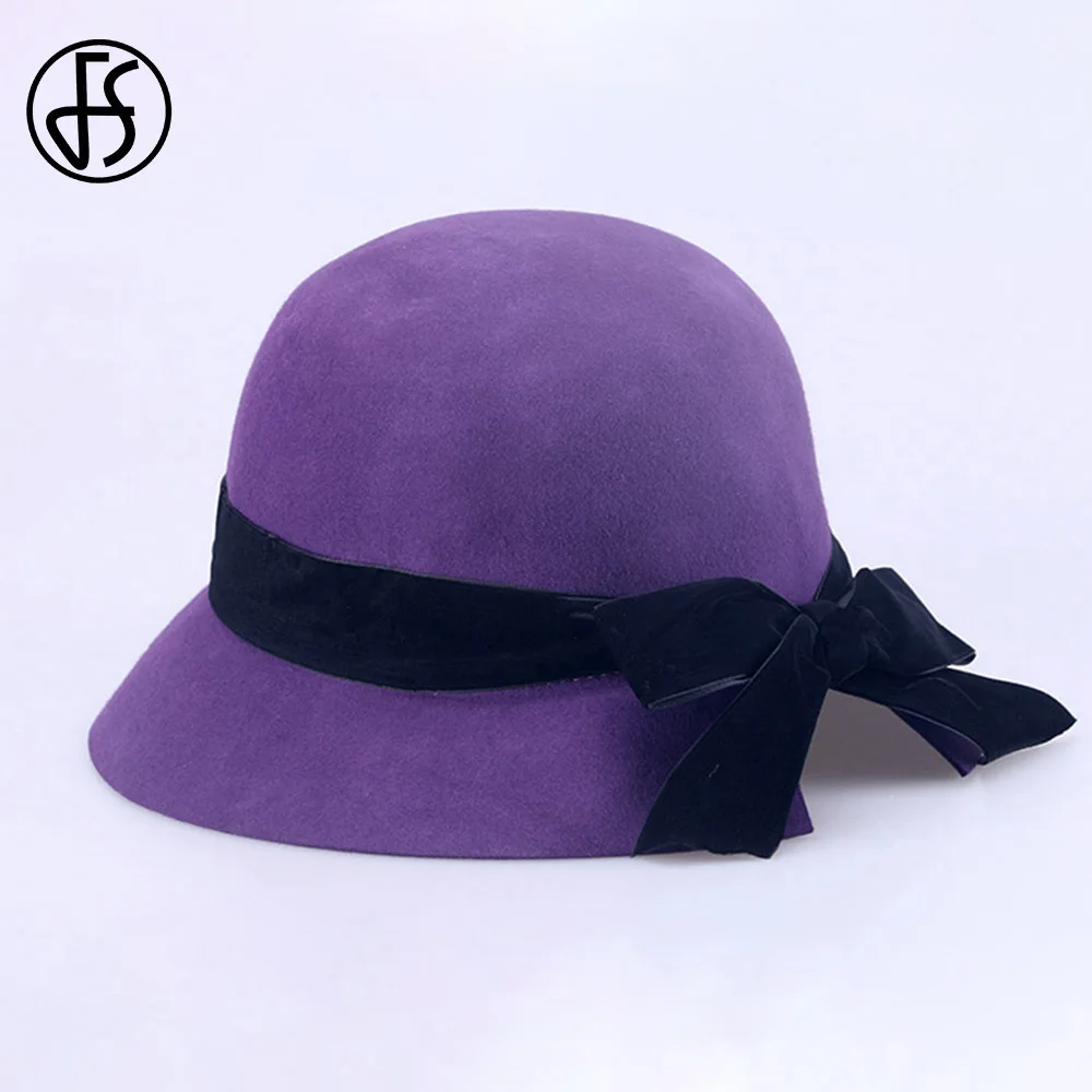 Chapéu Feminino FS 2024: O Fedora Roxo com Laço que Transforma Estilos em  Occasions Especiais, image size:1000x1000