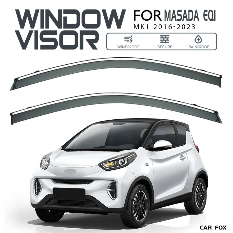 

For MASADA EQ1 2016-2023 Plastic Window Visor Vent Shades Sun Rain Deflector Guard 4PCS/SE For MASADA EQ1 2016-2023