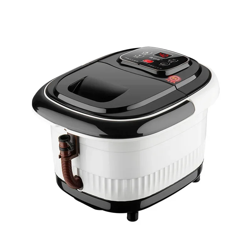 Automatic Foot Bath Basin with Electric Massage 12-Roller Heating Foot Bath Household Washing Tub with Constant Temperature