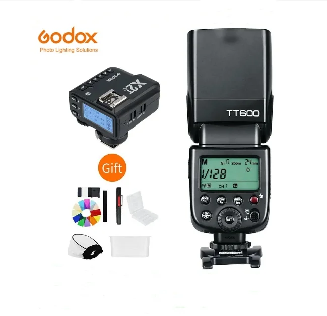 Godox Tt600 2.4G Wireless Camera Flash Support Off-Machine Hss + X1T Trasmettitore Trigger Per Canon Nikon Fujifilm Sony Olympus