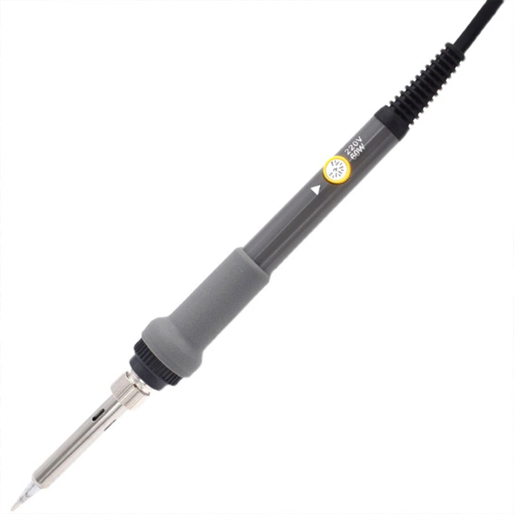 220V Electric Soldering Iron Set Adjustable Temperature Welding Tools EU Plug 200-450 Deg.C with 5 Tips Internal Heat Type hot stapler