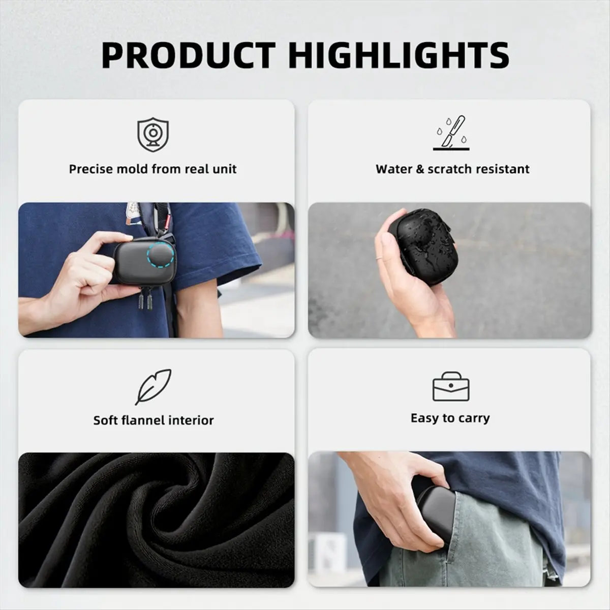 N05R Flymile for Insta360 Go 울트라 카메라 보관 가방 휴대용 미니 가방 방수 보관 보호 케이스 카메라 액세서리