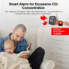 GIRIER Tuya Smart WiFi CO2 Detector Digital Carbon Dioxide Monitor Indoor Air Quality Monitoring Temperature Humidity Sensor 4