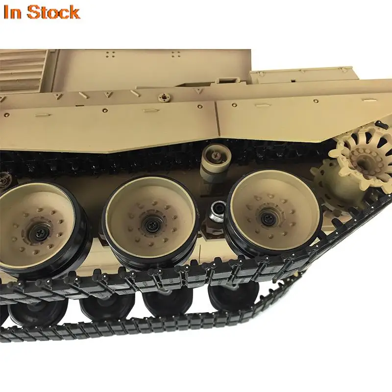 Heng Long 1/16 7.0 Customized Challenger II RC Tank 3908 Metal Tracks W/ Rubbers Steel Gearbox Idler BB Shooting Radio TH17742 6