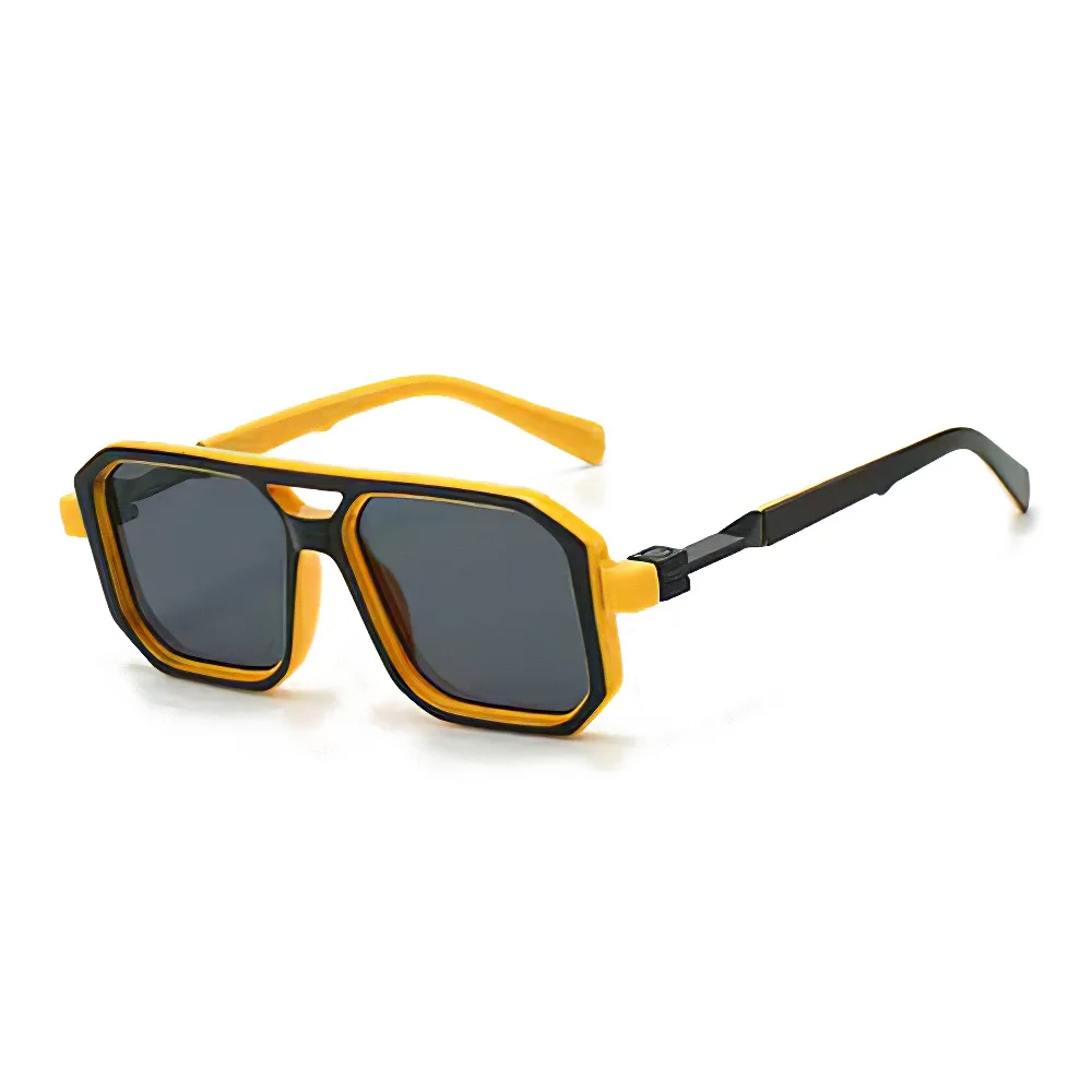Unisex Transparent Black Square Anti-Blue Light Glasses