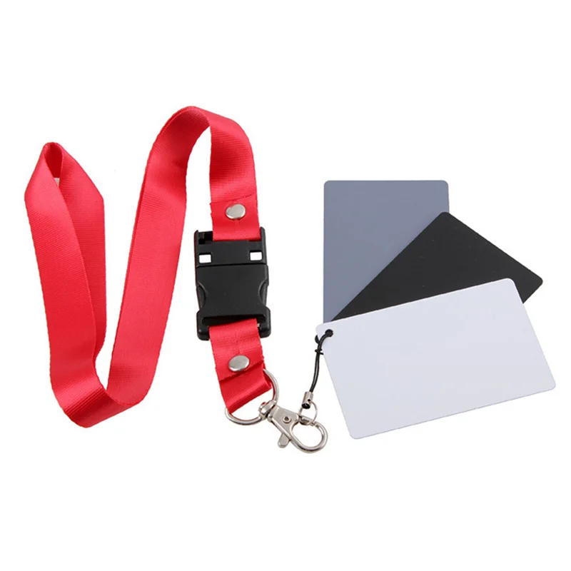 White Black Grey Balance Cards 18% Exposure Photography Card Calibration Gray Card Digital Camera Checker Video DSLR