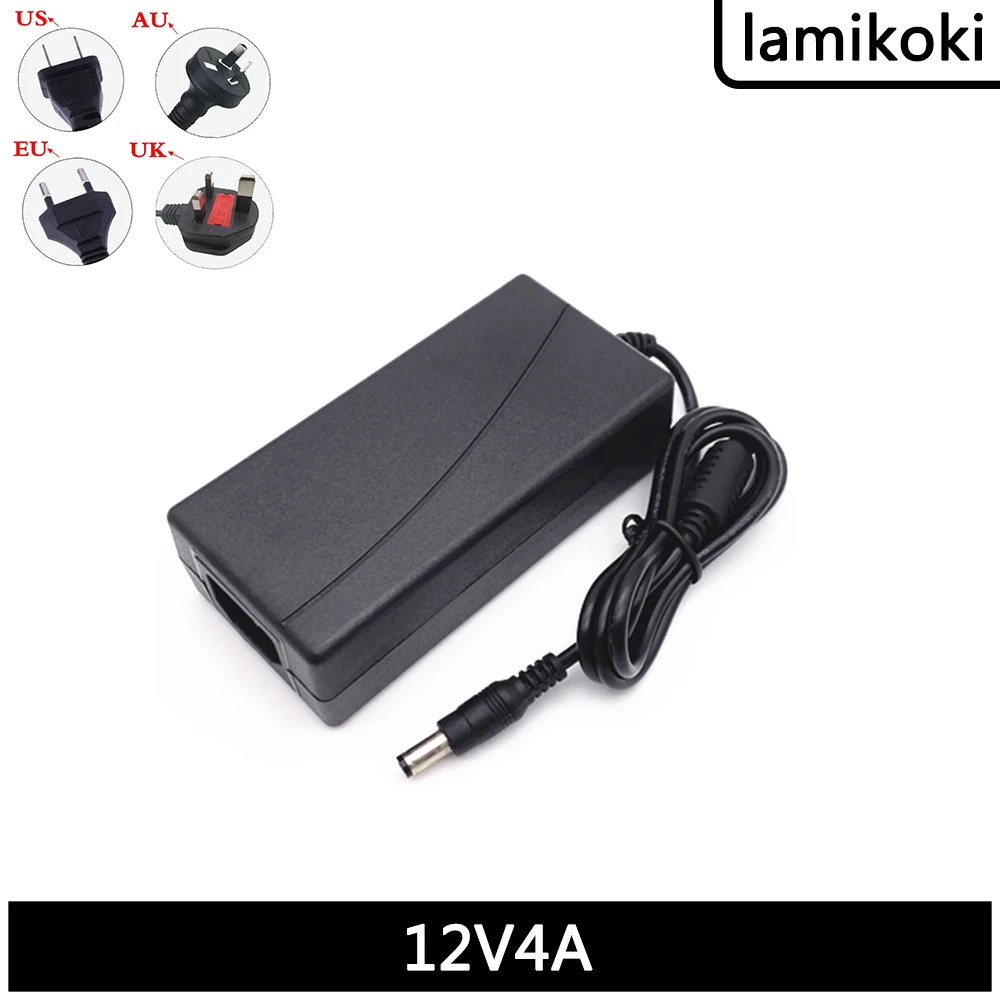 12V 4A Aoc Desktop Monitor Power Adapter Transformer Lcd Screen Cable