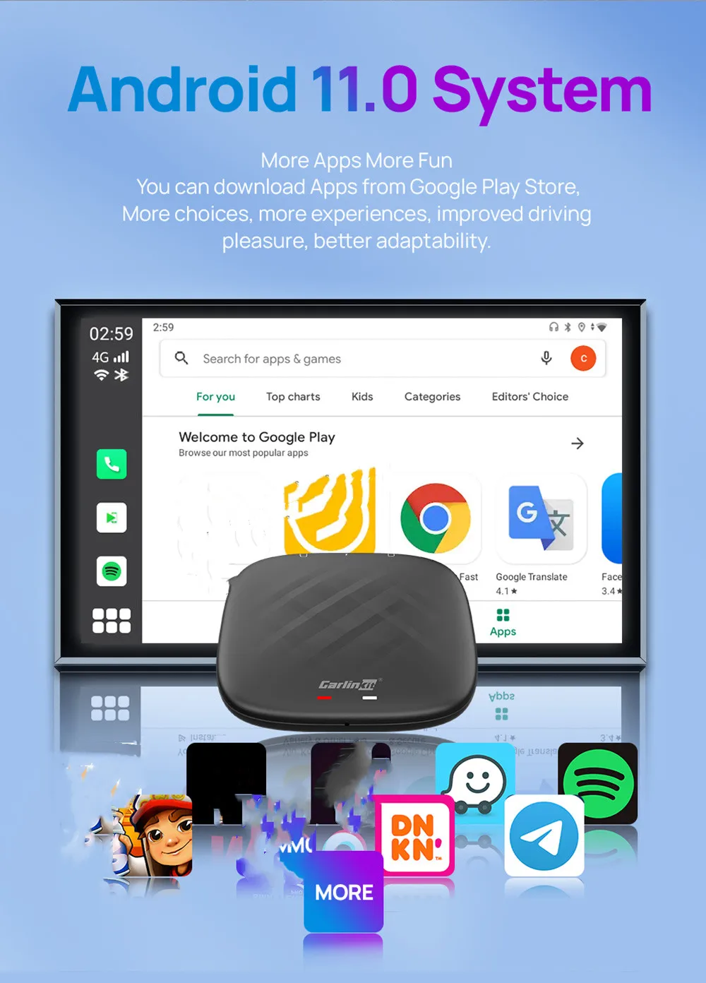 CarlinKit ī÷ Ai ڽ,  ī÷, ȵ̵ 11, ȵ̵ ڵ , 4G LTE SIM,  , ƿ, , ٰ, Ÿ