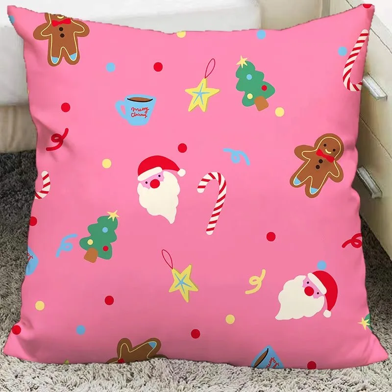 thumbnail image 1 of Funda de almohada para el día de Navidad, cubierta de cojín para sofá, sala de estar, dormitorio, cama, coche, decoración del hogar, 1 of 5