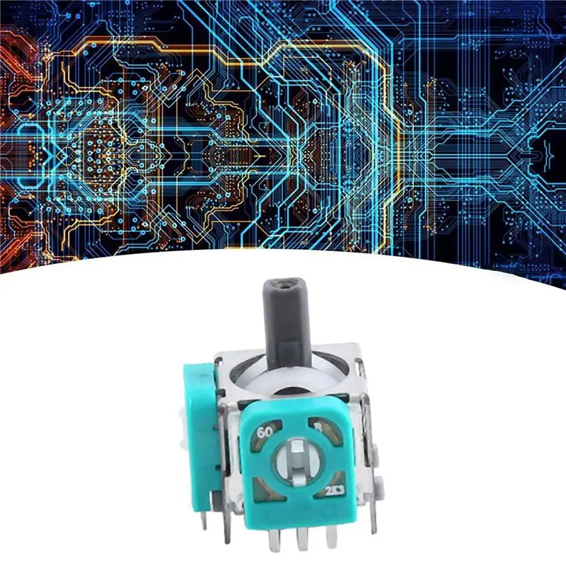 AED6-10PCS PS5 게임 컨트롤러 수리 부품용 3D 아날로그 조이스틱 센서 모듈 전위차계
