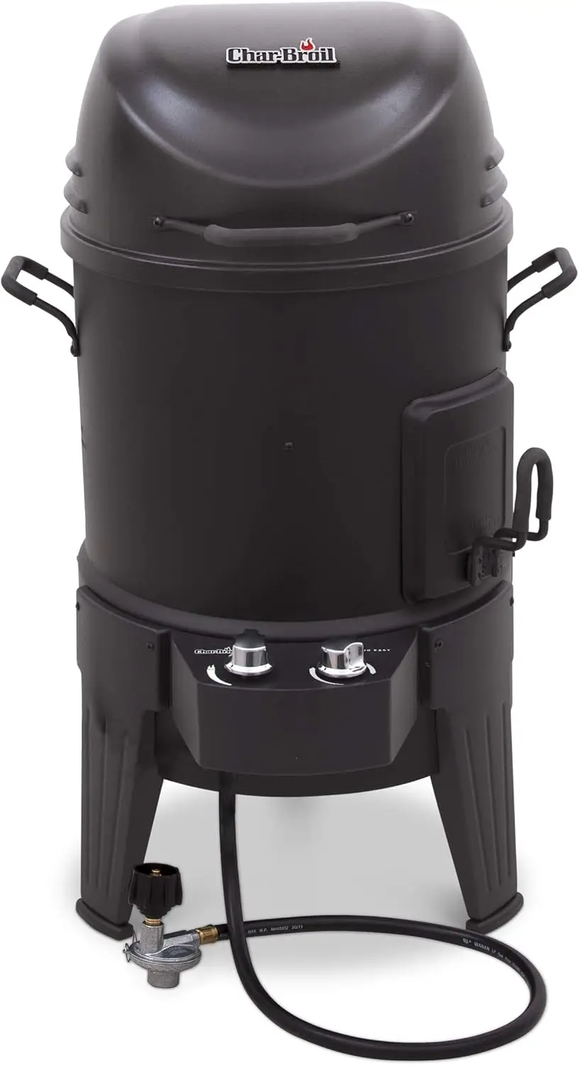 Smoker, Roaster & Gas Grill, Black - 14101550 2