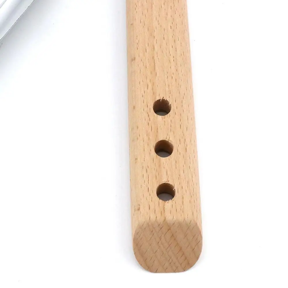 metal non-slip pastray outdoor cooking spatula turning peel wooden handle pizza peel baking tool kitchen gadget pizza paddle