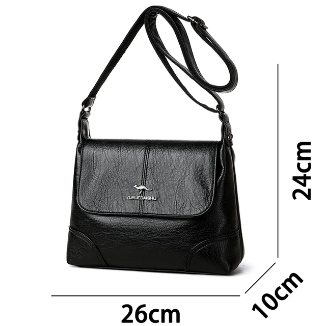 New Super Quality Leather Luxury Designer Shoulder Bags Purses Women Classic Tote Bag Female Messenger Waterproof Crossbody Sac 2