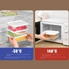 5Pcs Sealed Storage Box Fresh Keep Sealed Food Containers Fridge Organizer Fruit Meat Freezing Sealing Box Kitchen Storage Case 3