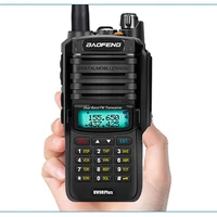 Baofeng-Waterproof Walkie Talkie, UV 9R Plus, Ham Radio, Cb Radio, Comunicador with FM Radio, 15W, 2Pcs 2