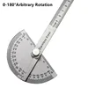 180 Degree Protractor Metal Angle Finder Angle Ruler Woodworking Tools Measuring Ruler Angle Meter Stainless Steel Goniometer 5