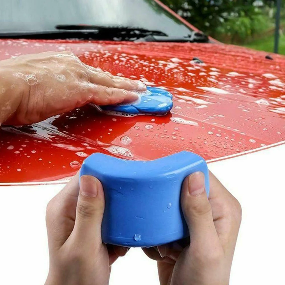 Car Cleaning Clay Bar 3pcs Car Clay Cleaning Bar Detailing Waxing Polish Treatment Fine Grade Powerful Decontamination Volcanic Grinding Mud