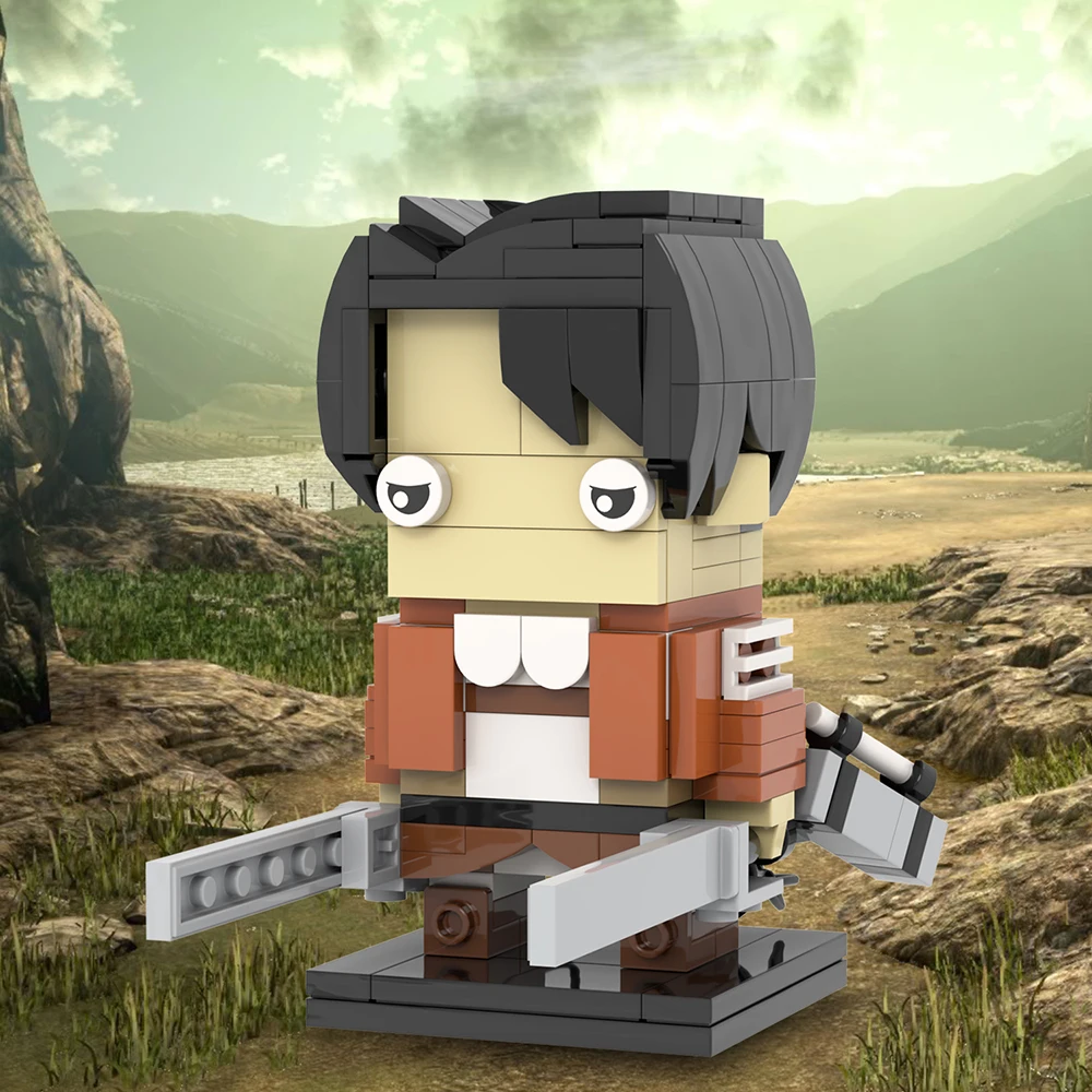MOC Attack On Titan Giant Brick Anime Action Figure Rumbling Cannon Weapon Building Blocks Toys For Children Creative Birthday Gift